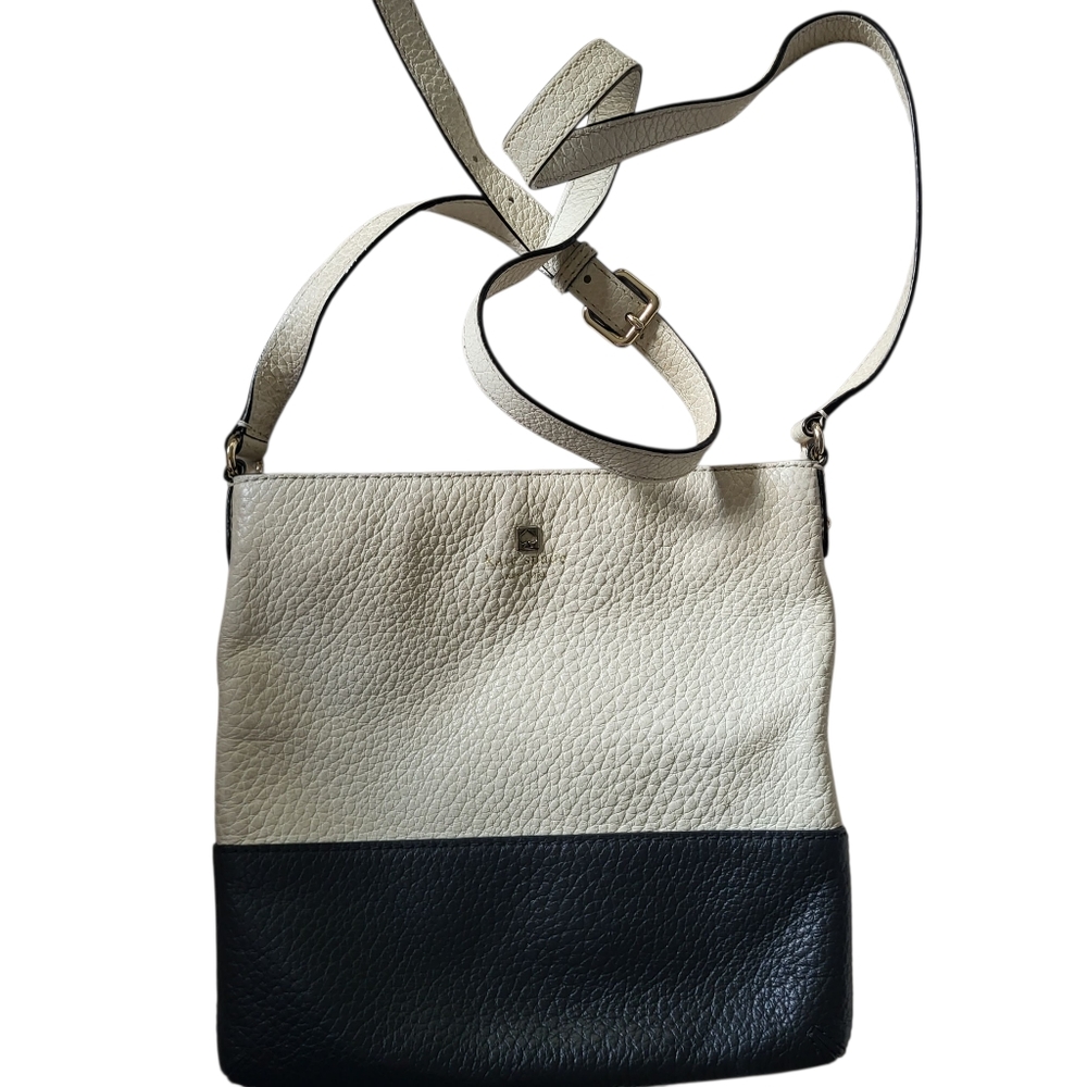 kate spade Two-Tone Cream and Black Crossbody Bag